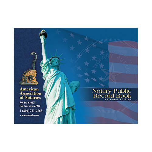 Louisiana Notary Public Journal (Record Book) - Statue of Liberty Blue Cover